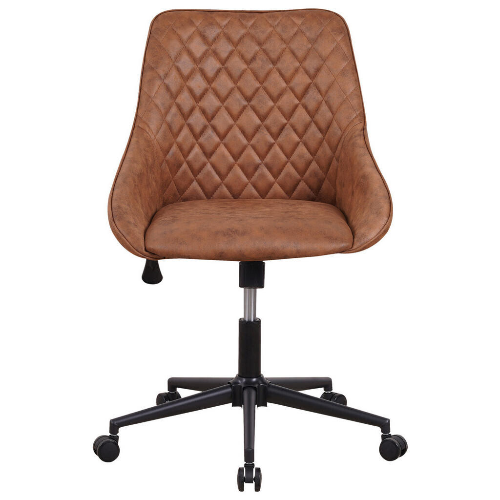 MID.YOU OTOČNÁ STOLIČKA, mikrovlákno, koňaková