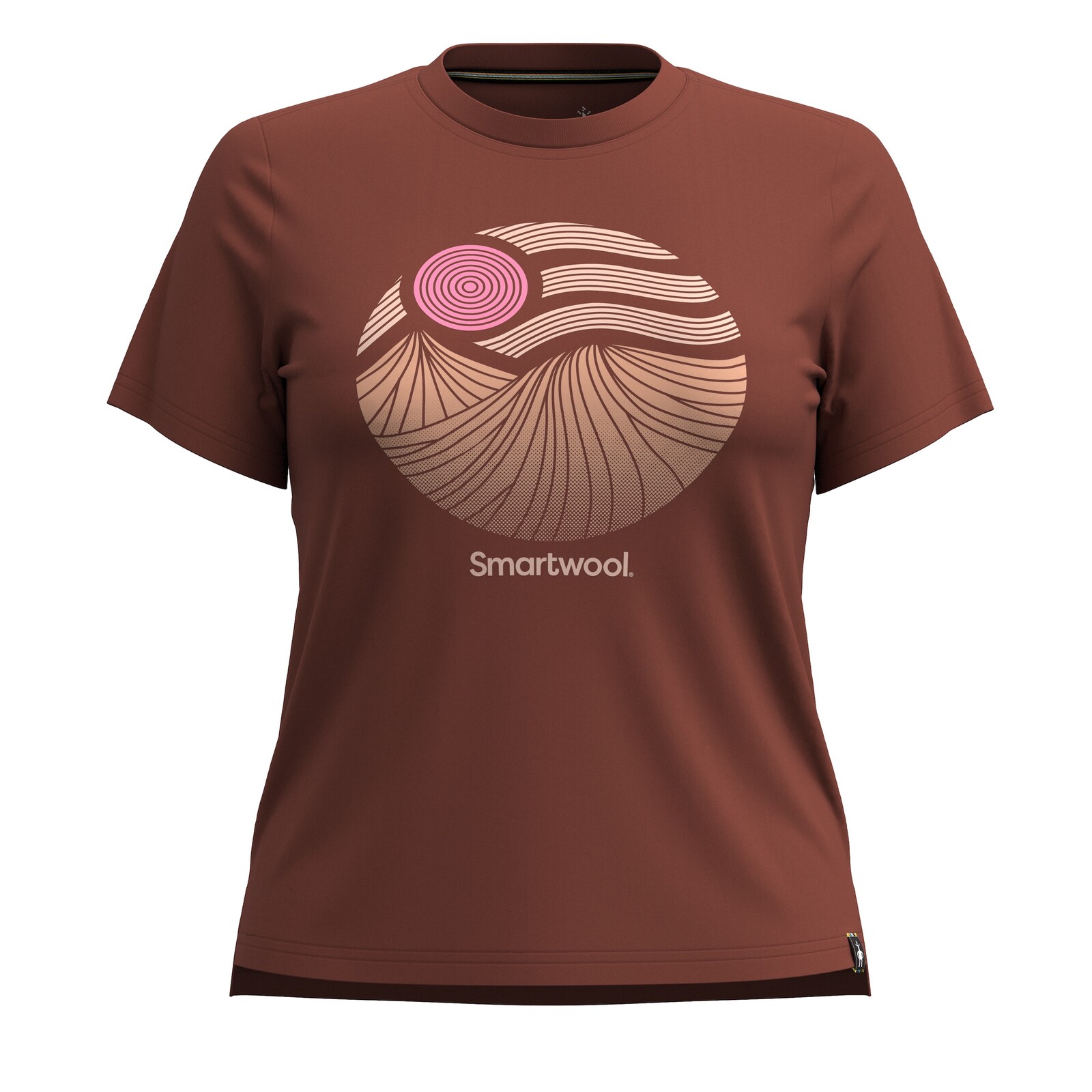 Smartwool W HORIZON VIEW GRAPHIC SHORT SLEEVE pecan brown Veľkosť: S