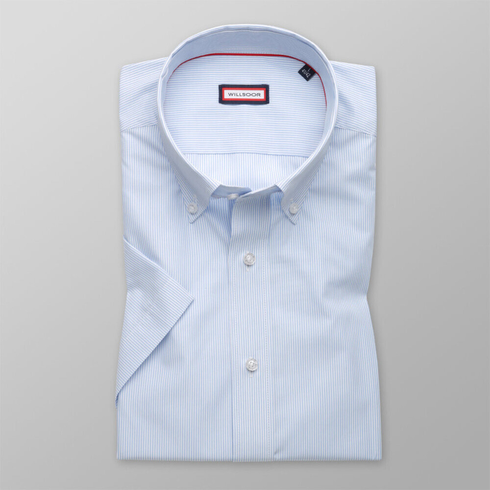 Pánska slim fit košeľa s jemným vzorom (výška 176 - 182) 10814