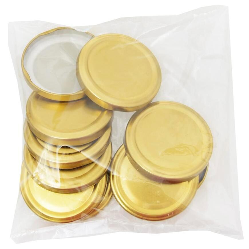 Zaváracie viečka  66 zlaté 10 ks BA7631