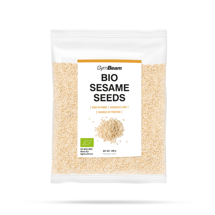 GymBeam BIO Sezamové semienka lúpané 200 g