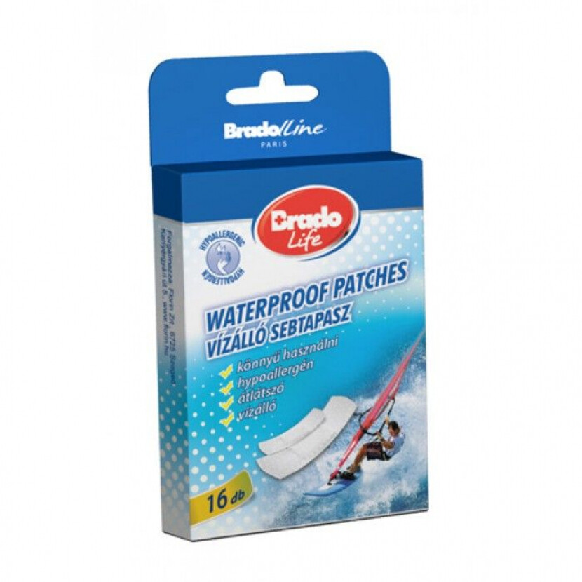 Náplasti vodeodolné Bradolife 16 ks - biele