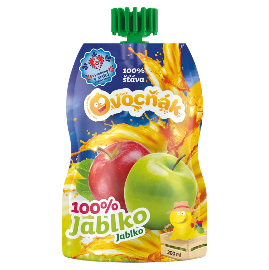 NATURAL JIHLAVA  OVOCŇÁK MUŠT jablko 100 % 200ml 200ml