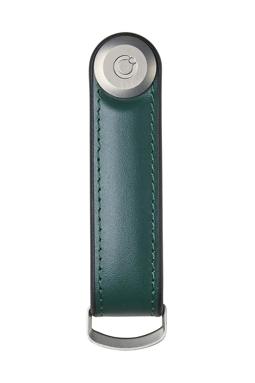 Kľúčenka Orbitkey Hybrid Leather 8,5 cm zelená farba