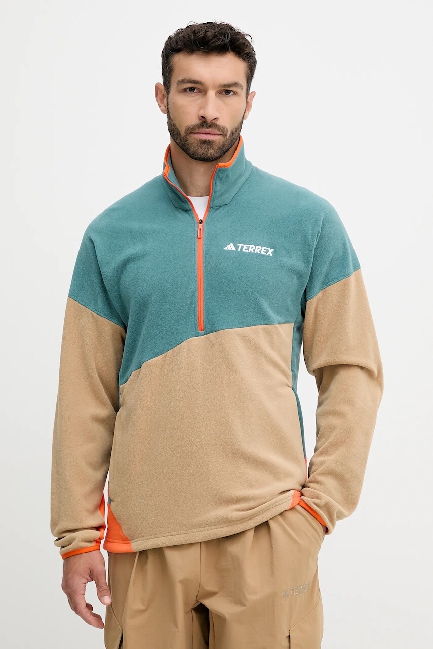Outdoorová mikina adidas TERREX Multi zelená farba, vzorovaná, JM0132