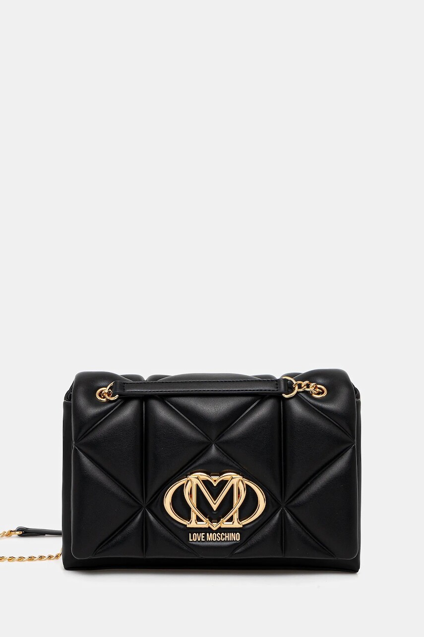 Kabelka Love Moschino čierna farba, JC4041PP1NLC0000