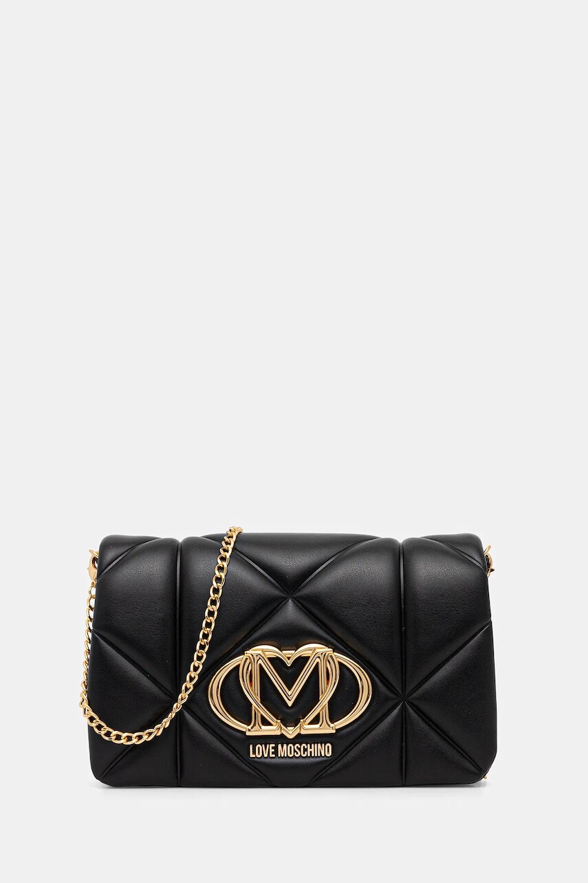 Kabelka Love Moschino čierna farba, JC4043PP1NLC0000