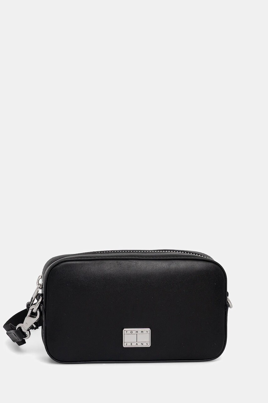Kabelka Tommy Jeans čierna farba, AW0AW17570