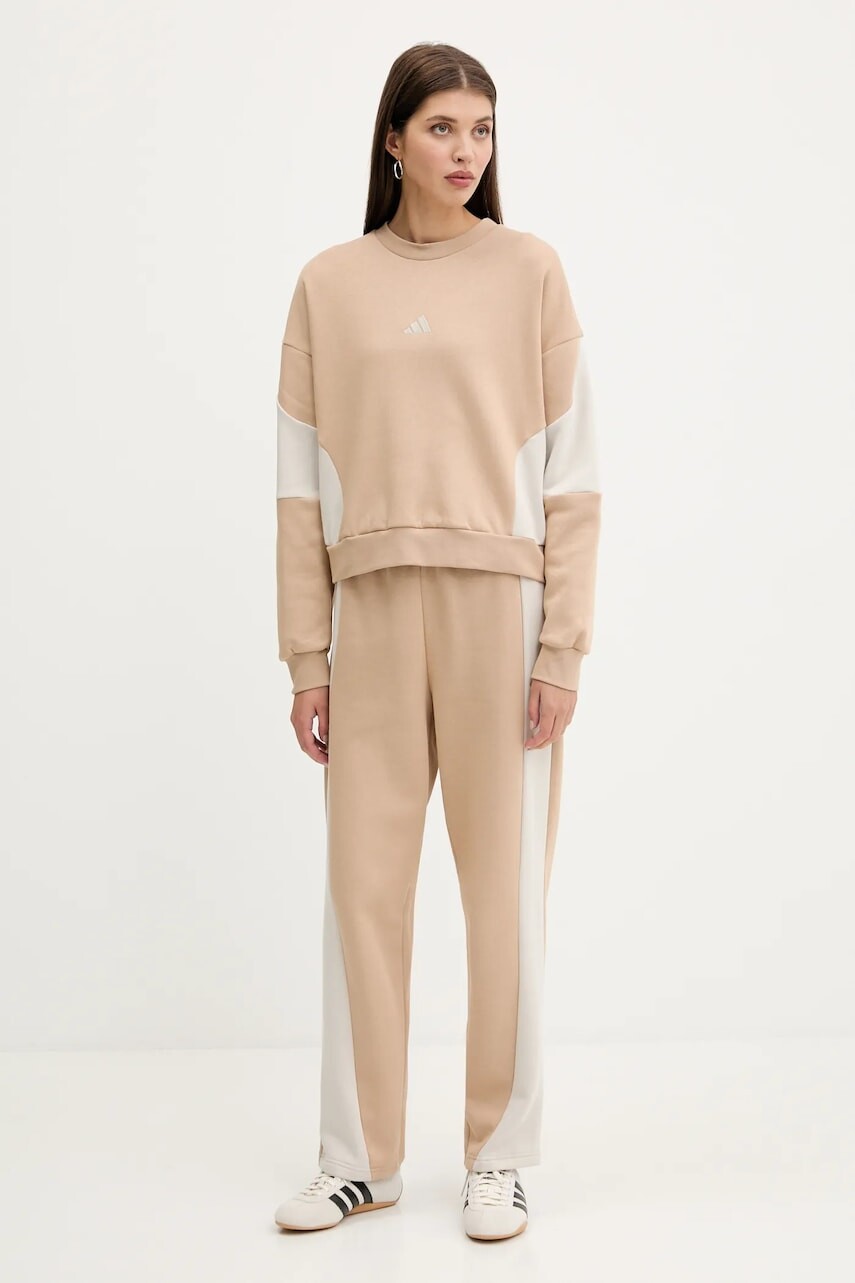 Tepláková súprava adidas Laziday béžová farba, JX0544