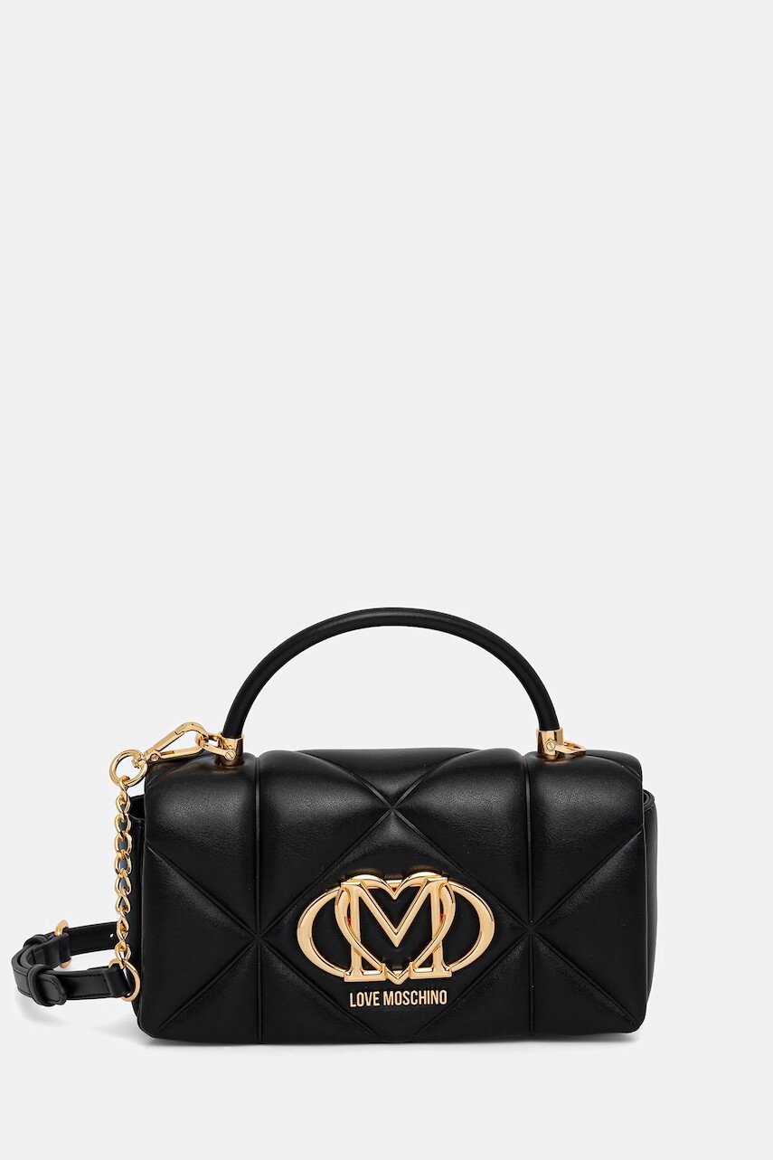Kabelka Love Moschino čierna farba, JC4085PP1NLC0000