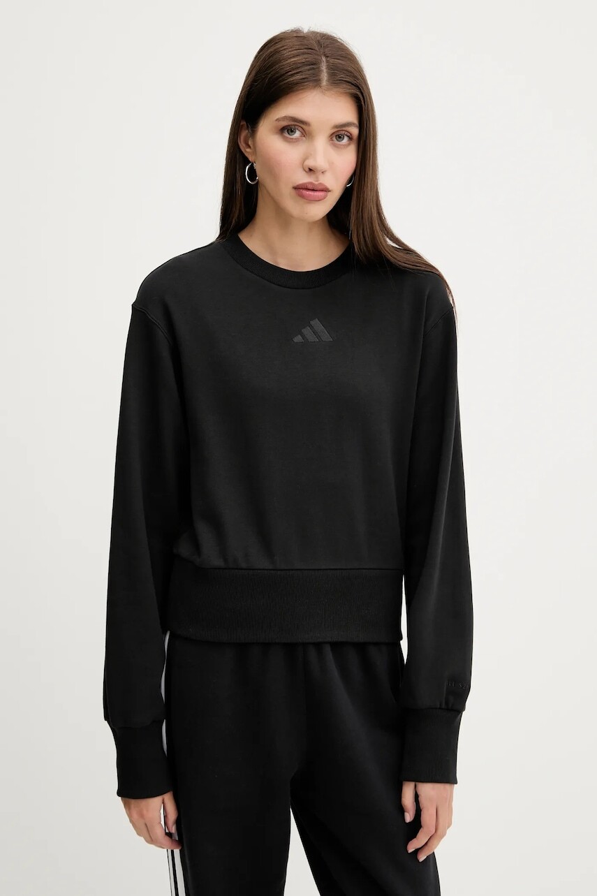 Bavlnená mikina adidas ALL SZN čierna farba, jednofarebná, JJ1259