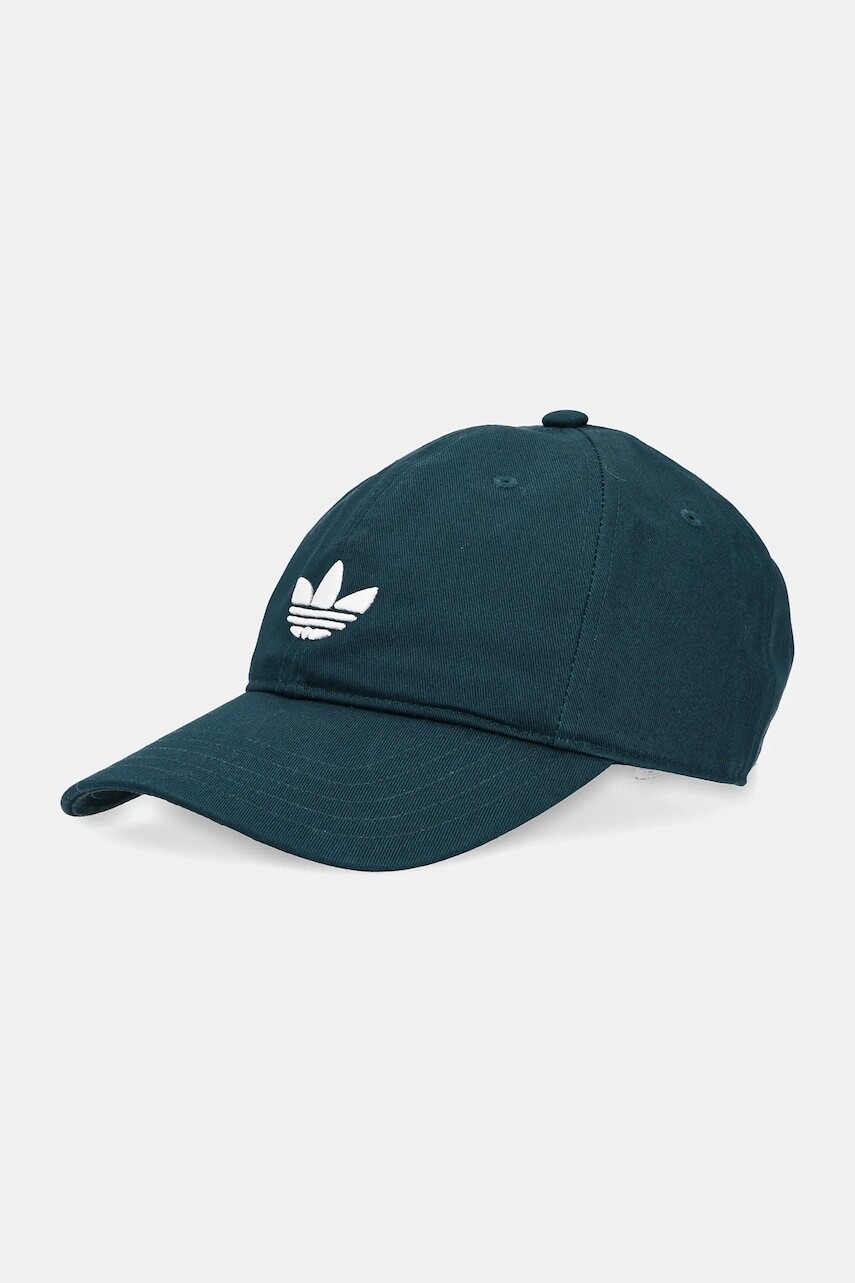 Bavlnená šiltovka adidas Originals Baseball Cap AC zelená farba, JZ4929