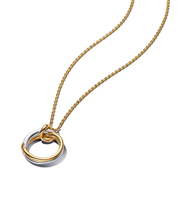 Pandora Elegantný bicolor náhrdelník Shine Essence 363882C00 45 cm
