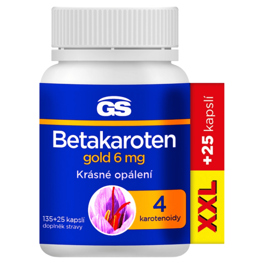 GS Betakarotén gold 6 mg XXL 135 + 25 kapsúl