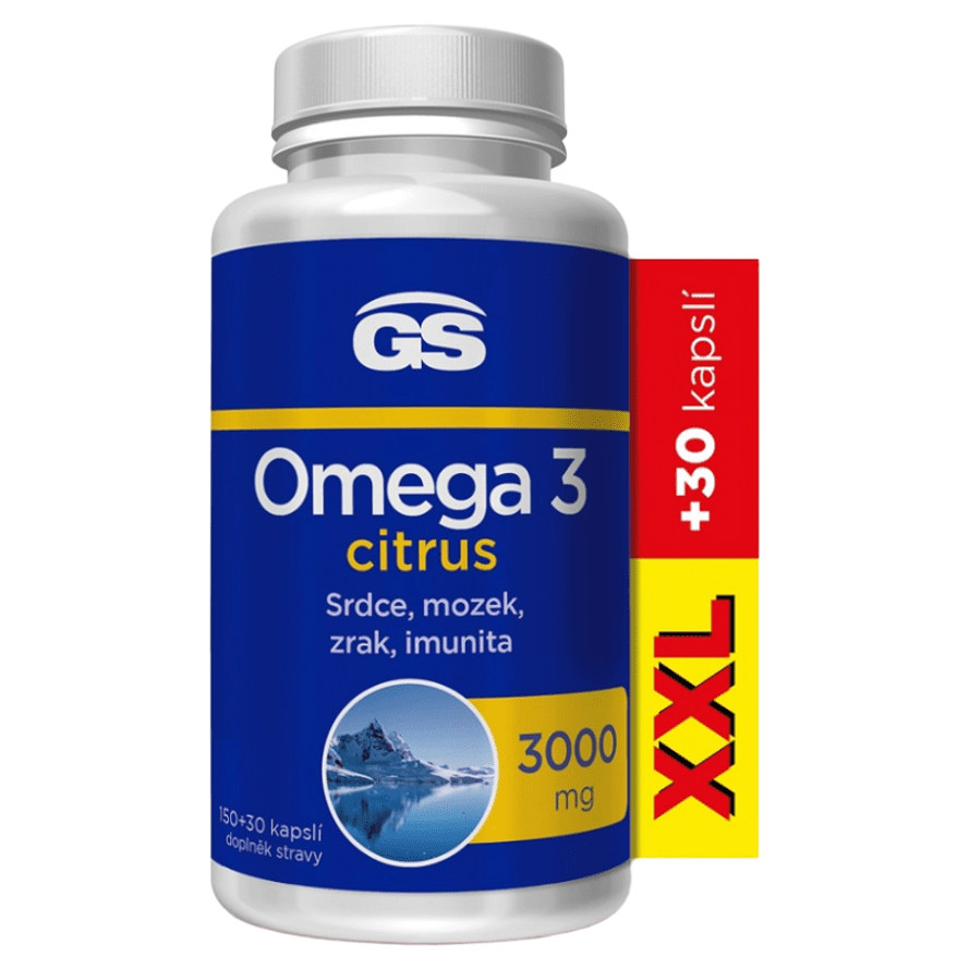 GS Omega 3 citrus XXL 150 + 30 kapsúl