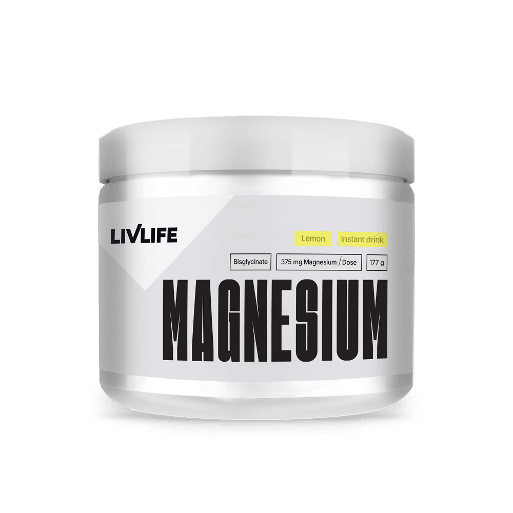 LIVLIFE Magnesium bysglicinate 12% drink citrón 177 g