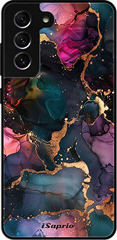 iSaprio Lesklé puzdro Dark Marble 10 – Samsung Galaxy S21 FE 5G