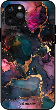 iSaprio Lesklé puzdro Dark Marble 10 – iPhone 11 Pro