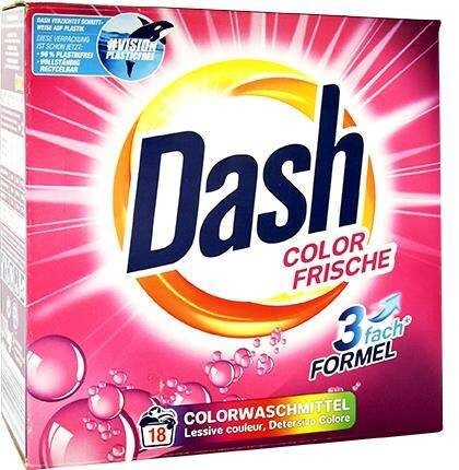 Dash Prášok na pranie  frische COLOR 1,17kg 18PD