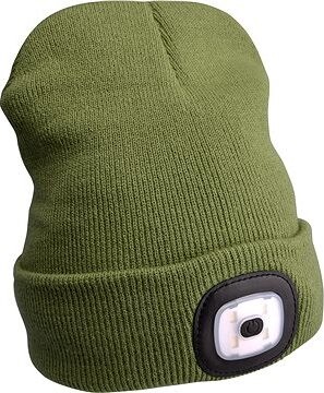 EXTOL LIGHT čiapka s čelovkou 4× 45 lm, USB nabíjanie, tmavozelená, 43192
