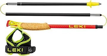 Leki Ultratrail FX. One Superlite, bright red-neonyellow-naturalcarbon, 100 cm