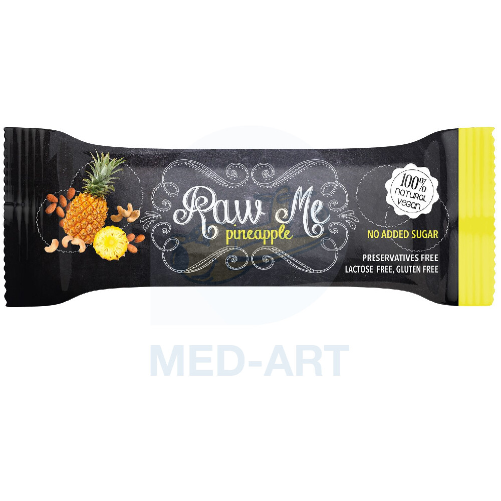 VALOVIČ, s.r.o. Tyčinka ovocná s príchuťou ananásu 45 g   RAW ME