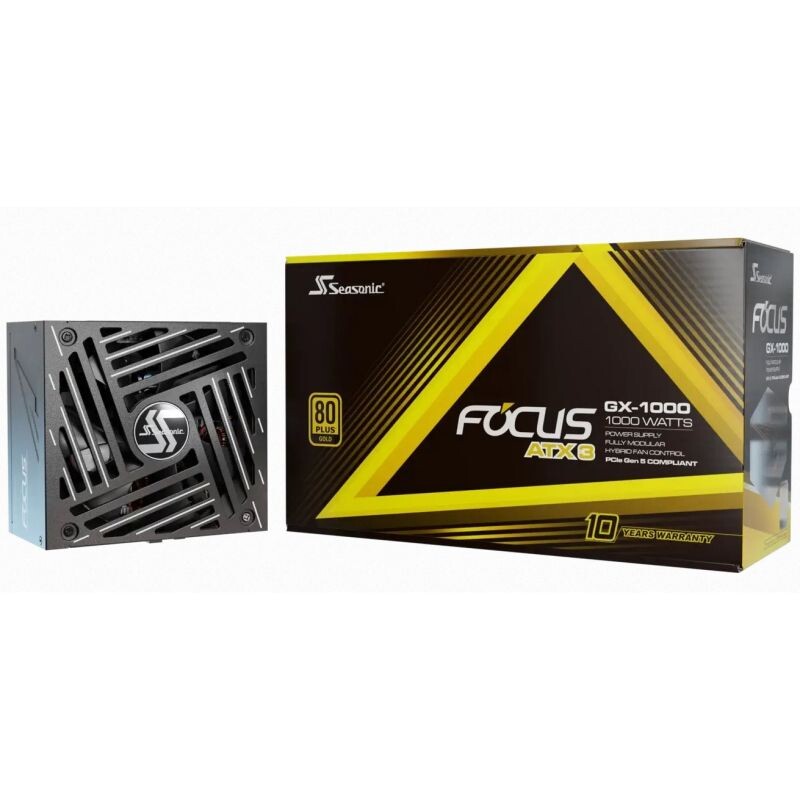 Seasonic FOCUS GX GOLD 1000W V4 ATX 3.1, PCIe 5.1, modular FOCUS-GX-1000-V4
