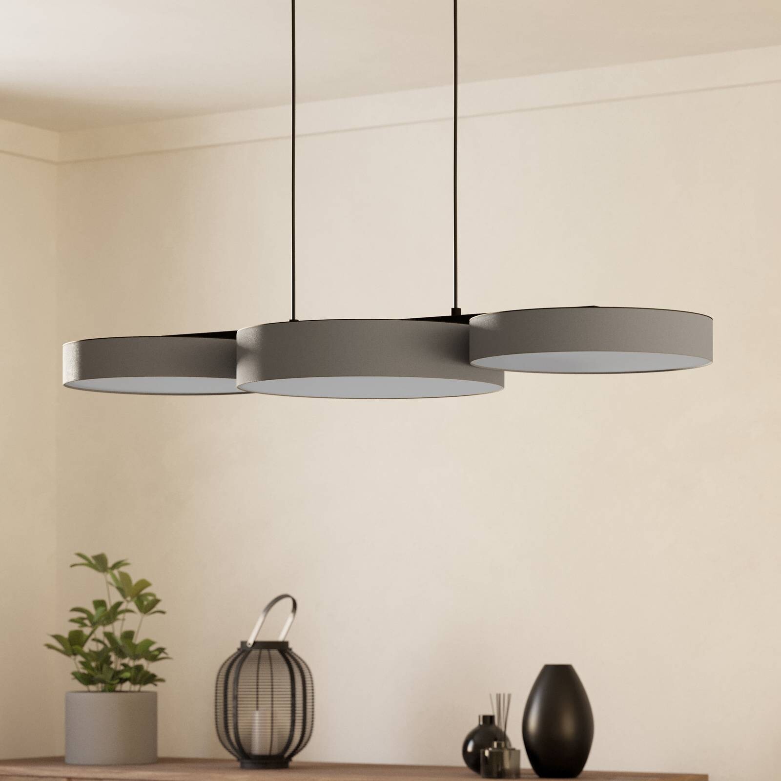 EGLO connect Smart LED závesné svietidlo Barbano-Z, sivá