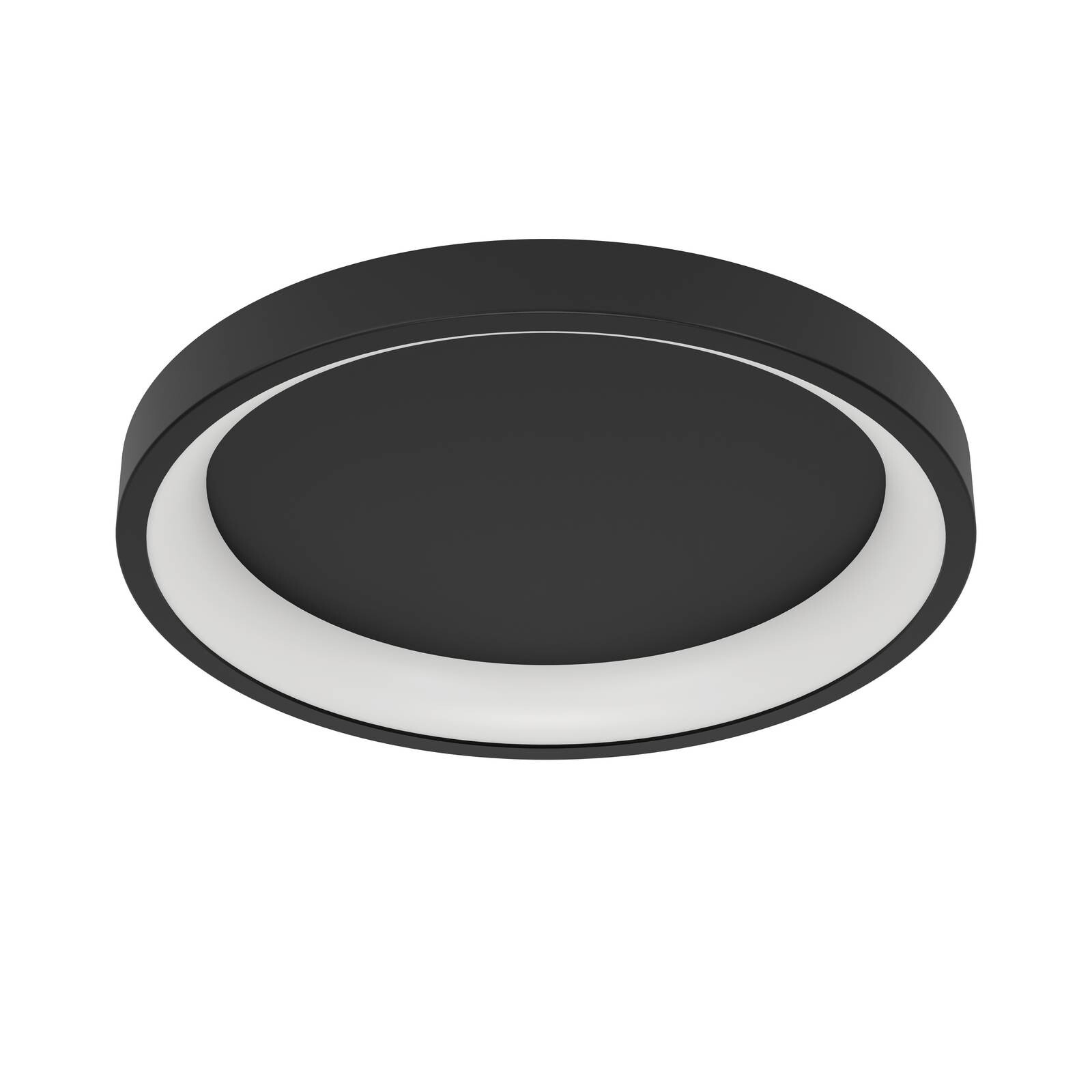 EGLO connect Smart-LED stropné svietidlo Loretello-Z, okrúhle, čierne