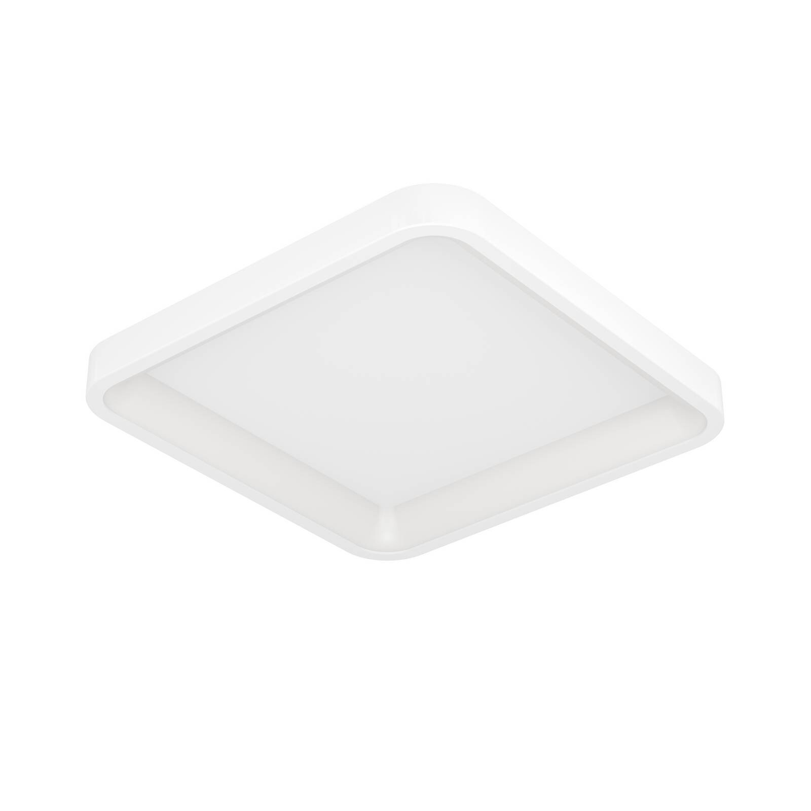EGLO connect Smart-LED stropné svietidlo Loretello-Z, hranaté, biele