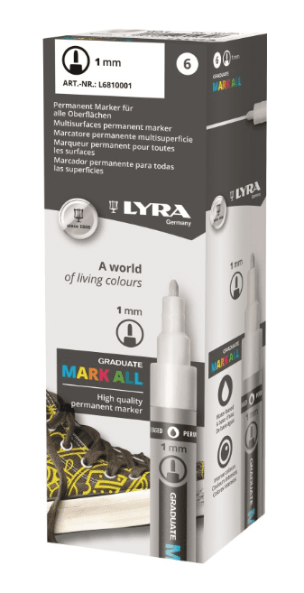 LYRA GRADUATE MARK ALL - Popisovač S 6810013 - orange, hrot 1 mm