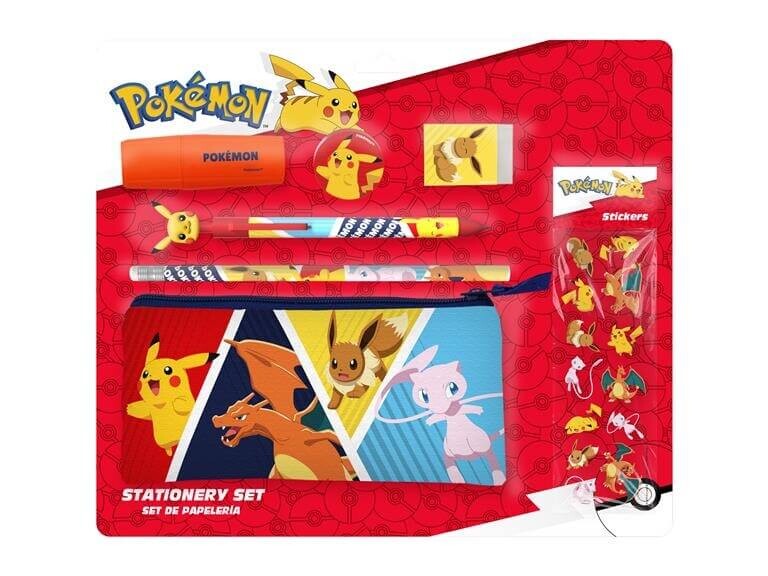 CyP Brands Školská súprava Pokémon s peračníkom a nálepkami