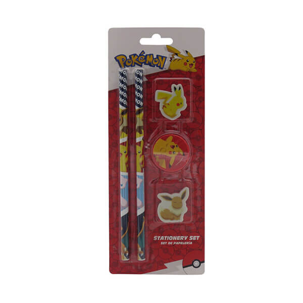 CyP Brands Školské potreby Pokémon (2x ceruzka, 2x guma a orezávátko)