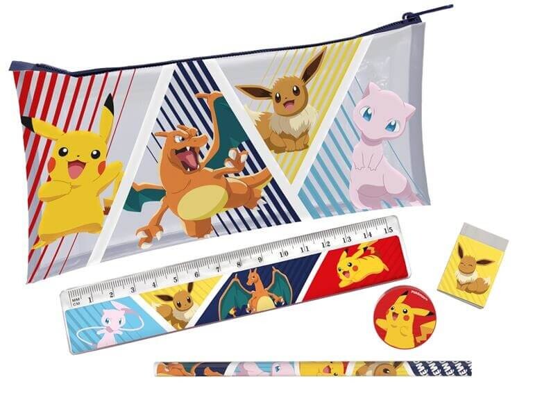 CyP Brands Priehľadný peračník Pokémon s najobľúbenejším motívom Pokémonov
