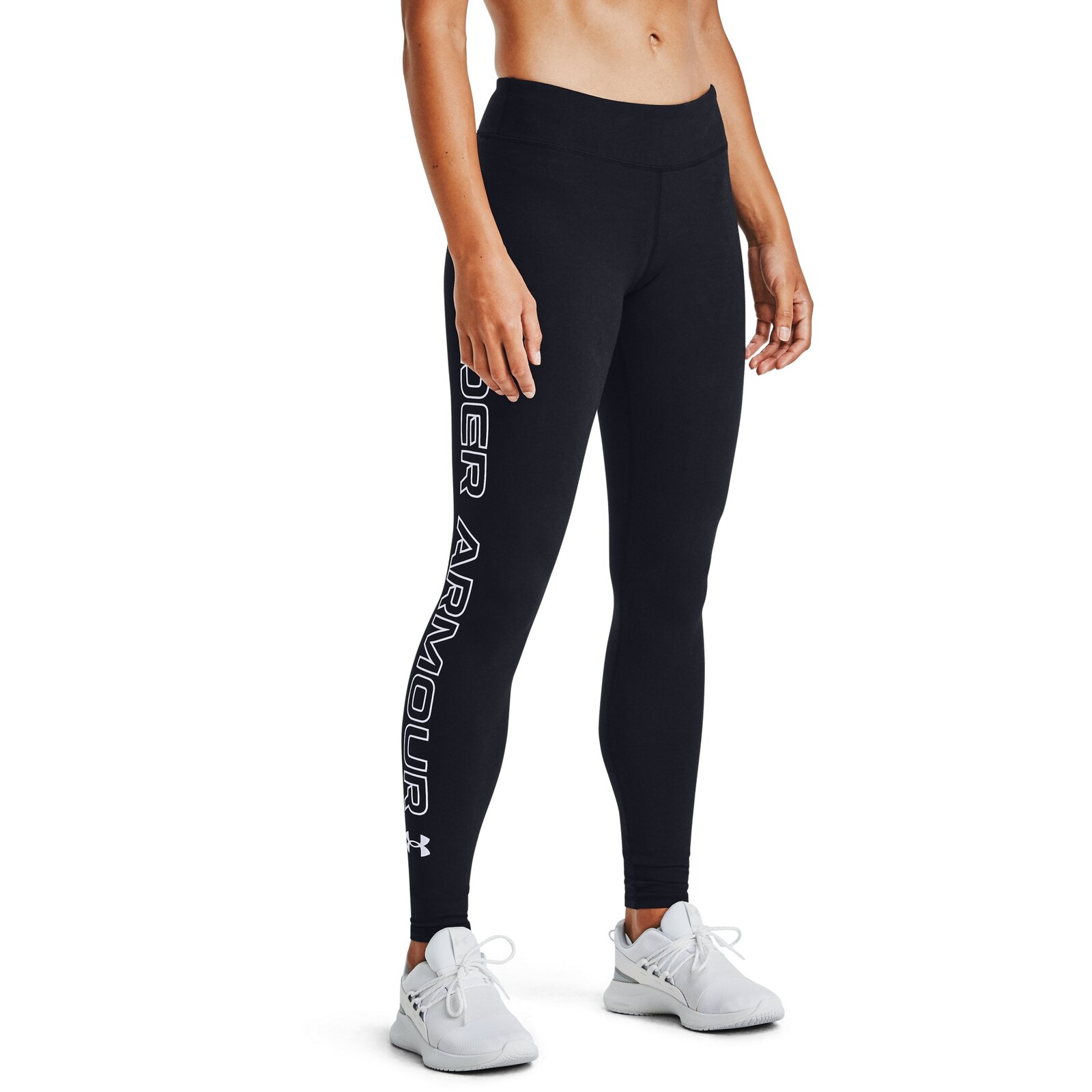 Legíny Under Armour W Favorite Wm Leggings Black/ White S