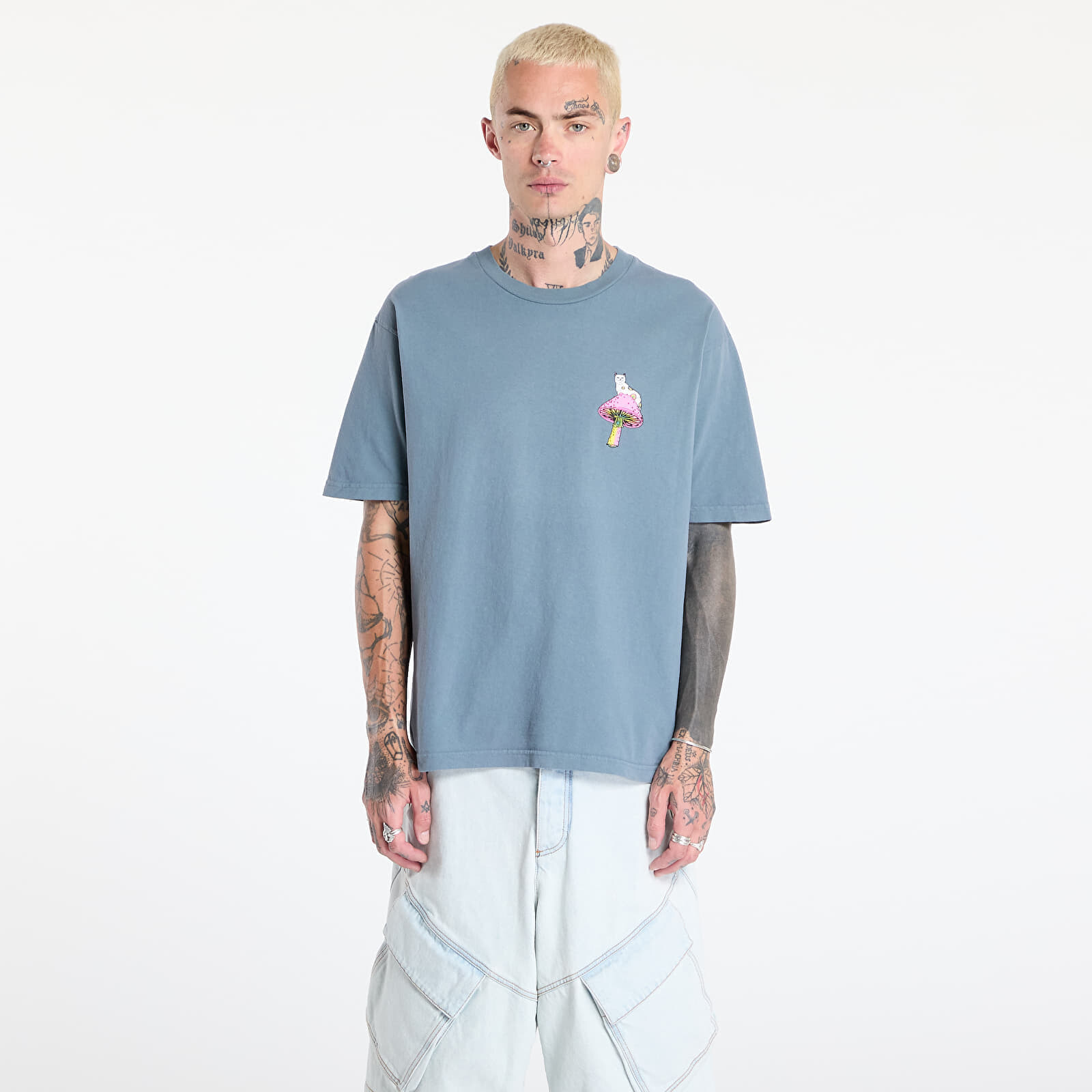 Tričko RIPNDIP Psychedelic Tee Light Charcoal S