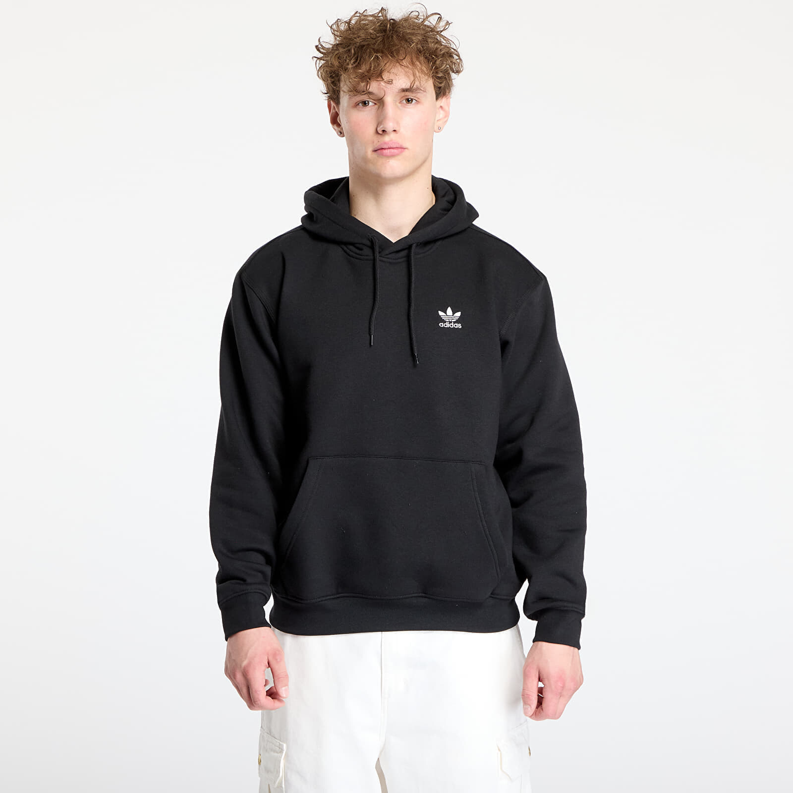 Mikina adidas Trefoil Essentials Loose Hoodie Black/ Black/ Black XL