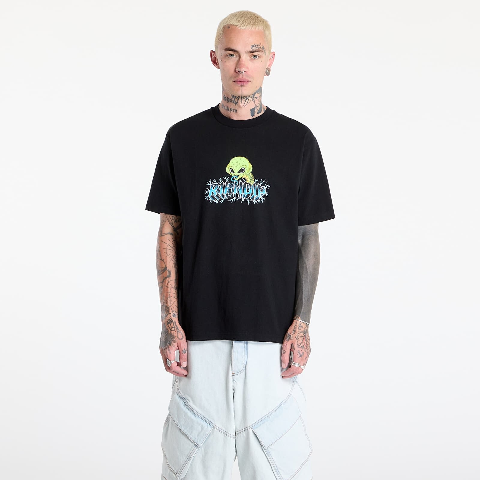 Tričko RIPNDIP Skull And Bones Tee Black S