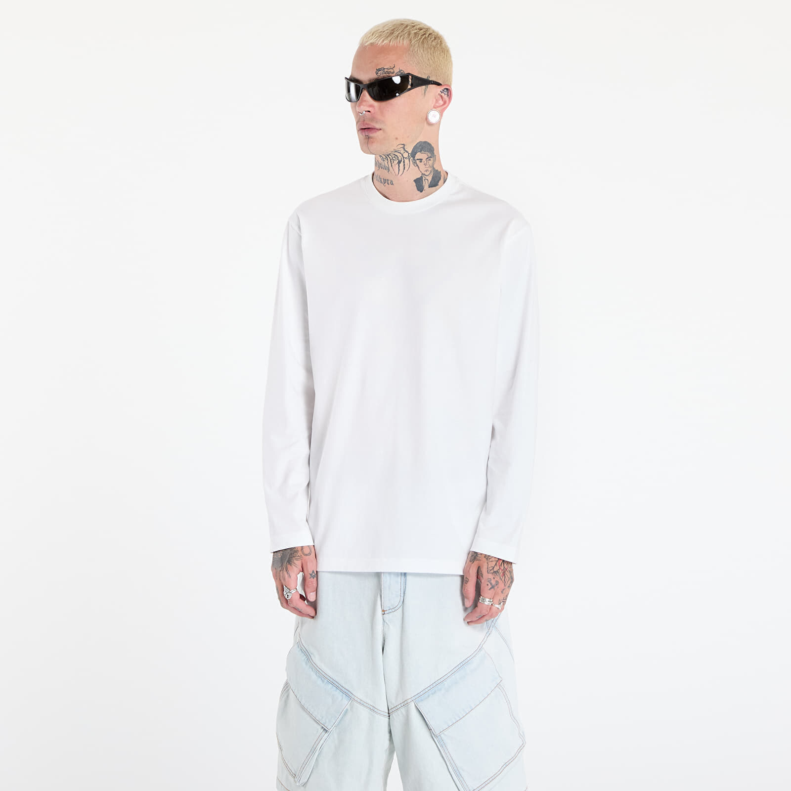 Tričko Y-3 Graphic Long Sleeve Tee UNISEX Core White L