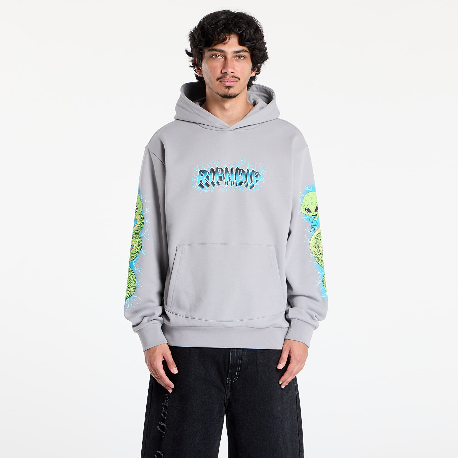 Mikina RIPNDIP Skull And Bones Hoodie Charcoal S