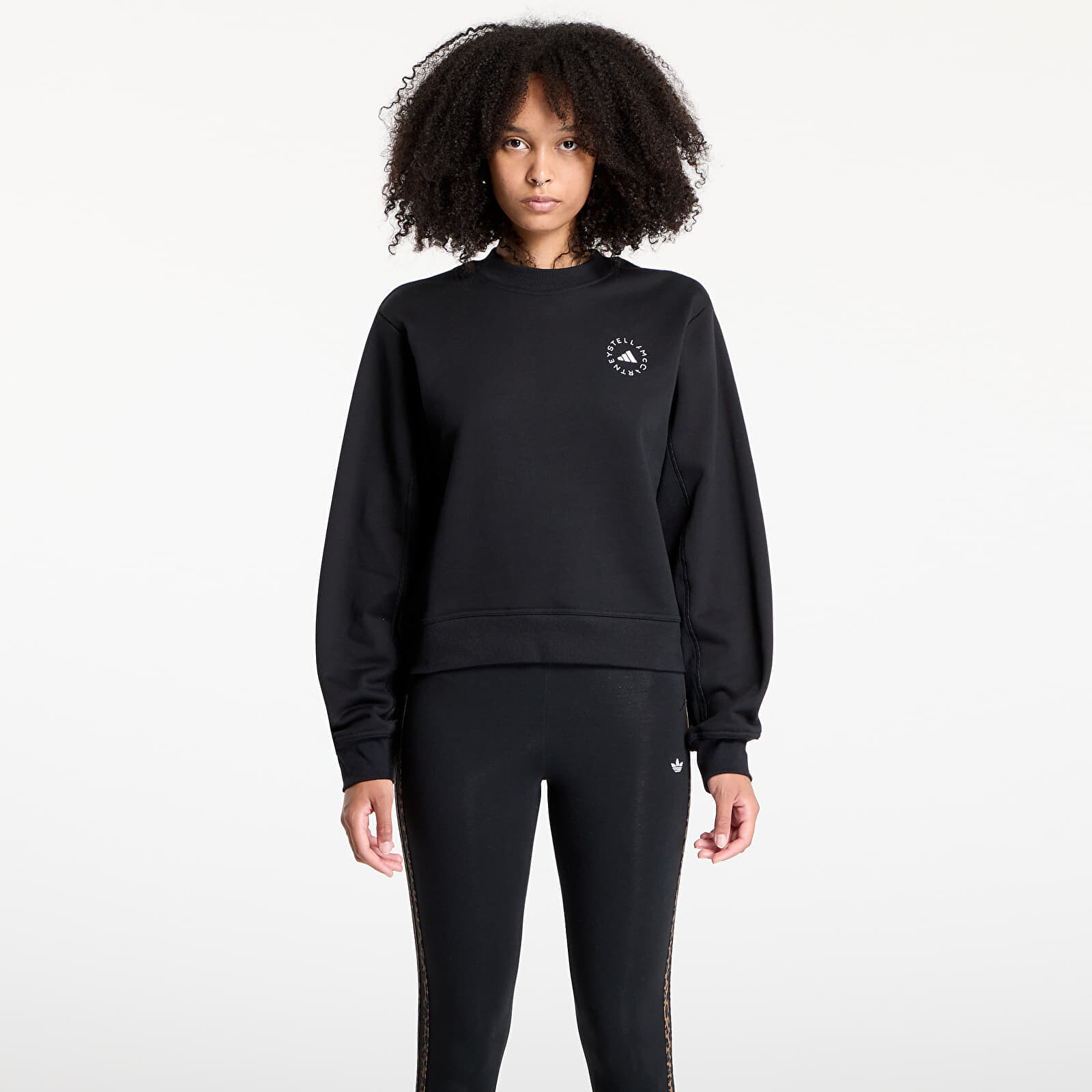 Mikina adidas by Stella Mccartney Regular Sweatshirt Black/ Black XS