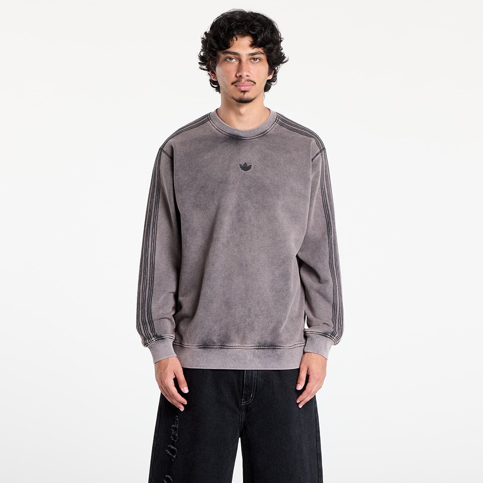 Mikina adidas Premium Essentials Retro Washed Crew Black S