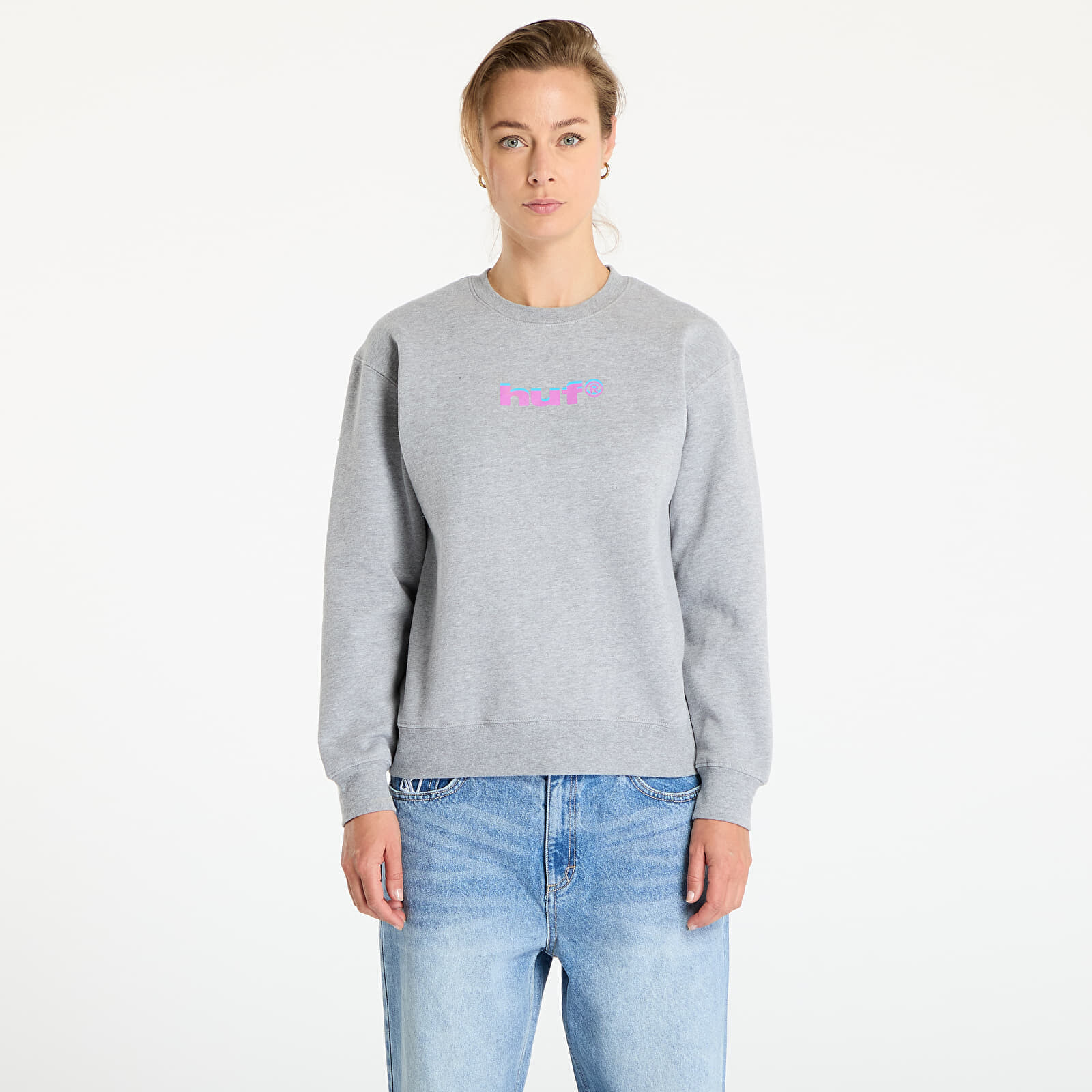 Mikina HUF Unsung Crew Grey Heather XS
