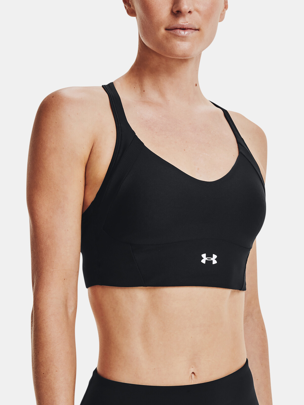 Under Armour Bra UA Infinity Mid Rib Bra-BLK - Women's