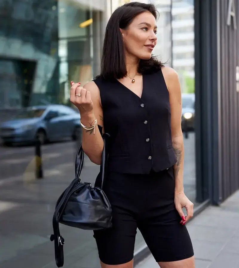marka niezdefiniowana Black small bag-type handbag Aamala