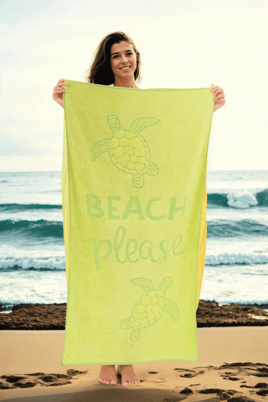 29054 Dewberry Beach Towel 70x140-GREEN