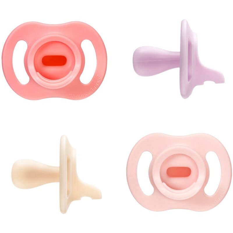 Tommee Tippee Ultra Light Stay Put 0-6 m cumlík Girl 4 ks
