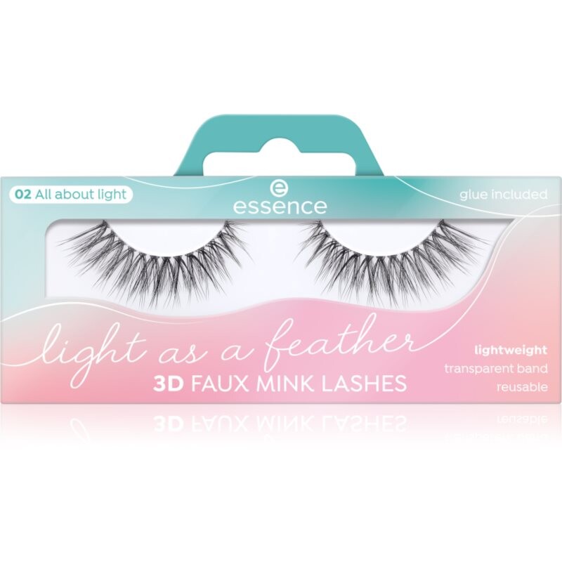 essence Light as a feather 3D faux mink umelé mihalnice 02 All about light 1 pár