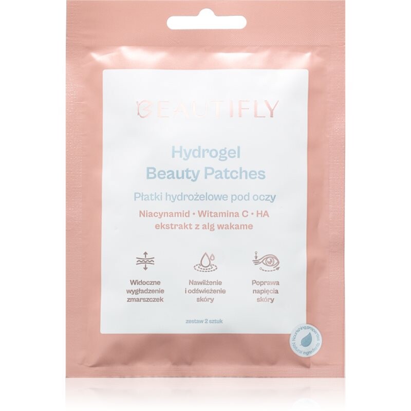 Beautifly Hydrogel eye patches spevňujúce gélové vankúšiky pod oči 1 pár