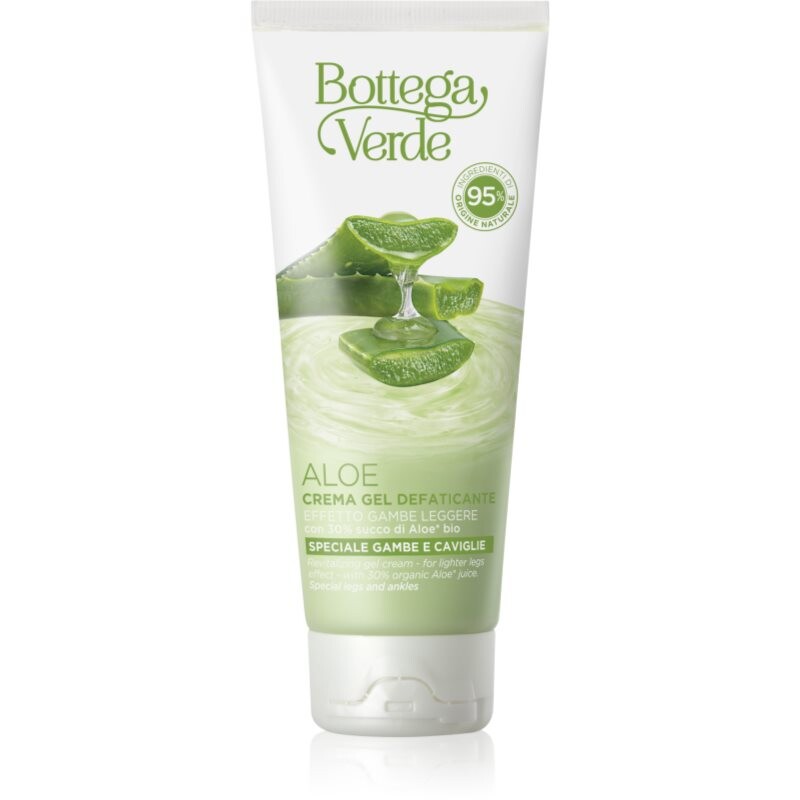 Bottega Verde Aloe Vera hydratačný a upokojujúci gélový krém na unavené nohy 100 ml